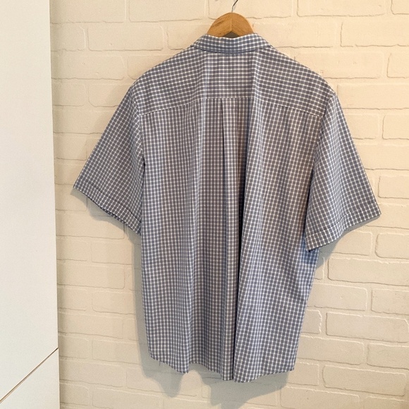 Vintage Women’s Button shirt Alia Like new Blue Gingham Plaid Cotton blend 20W - Picture 8 of 9